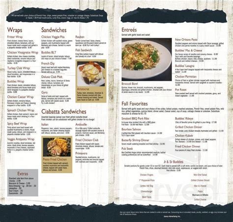 Buddies Grill menus in Holt, Michigan, United States