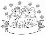 10 Cute Christmas Animal Coloring Pages sketch template