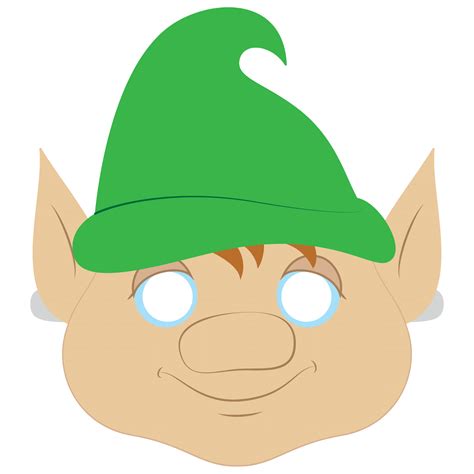 Elf Mask Template | Free Printable Papercraft Templates