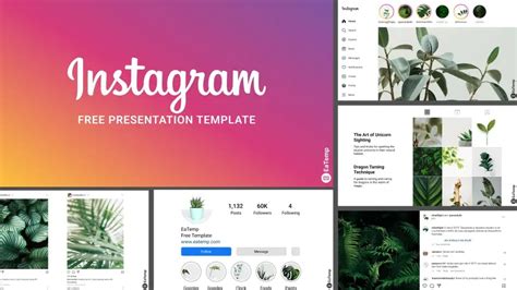 Instagram PowerPoint Template - EaTemp