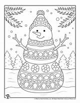 Snowman Printable Winter Coloring Pages  Woo Jr Kids Activities sketch template