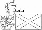Scotland Coloring Pages Learning Culture And Territories  sketch template