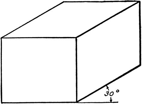 Oblique View Of Rectangular Solid | ClipArt ETC