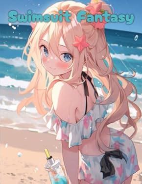 Swimsuit Fantasy: Anime Girl Coloring Book for Adults book: 9798861944304