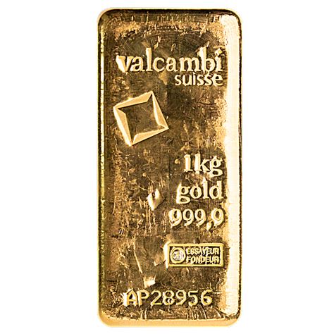 Buy 1 Kilogram Valcambi Swiss Gold Bullion Bar