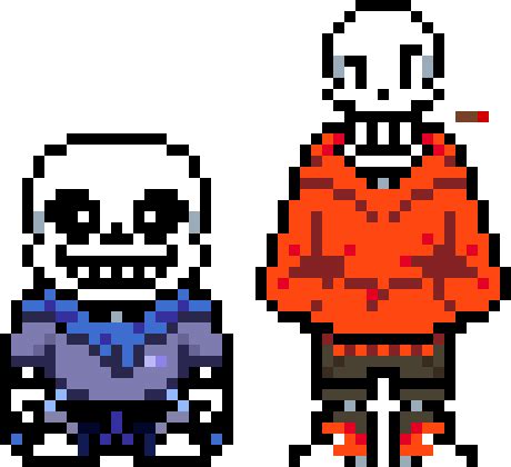 Overworld Underswap Papyrus Sprite - This was my first attempt at a battle sprite, since in the ...