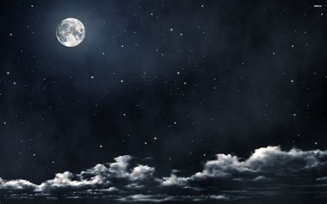 Full Moon and Stars Wallpapers on WallpaperDog