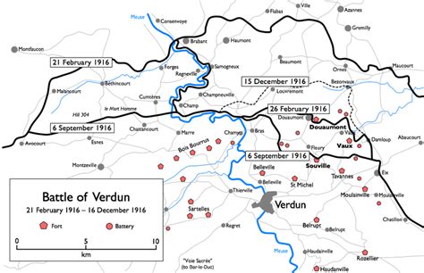 Battle Of Verdun Map