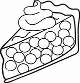 Cherry Pie Coloring Page Pages sketch template