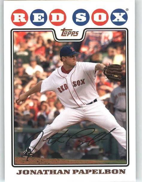 2008 Topps 250 Jonathan Papelbon - Boston Red Sox (Baseball Cards) ** Want to know more, click ...