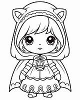 Little Red Ridinghood Coloring Pages For Kids sketch template