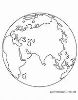 World Globe Coloring Pages sketch template