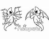 Adorable Neopets sketch template
