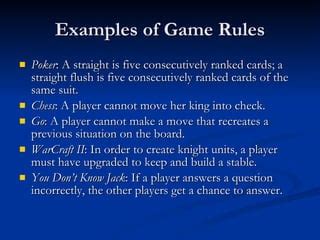 Game Rules | PPT