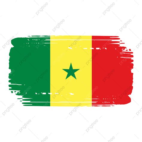 Senegal Flag Hd Transparent, Senegal Flag Painted Brush Transparent, Senegal Flag, Flag, Brush ...