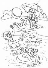 Easy Summer Coloring Pages sketch template