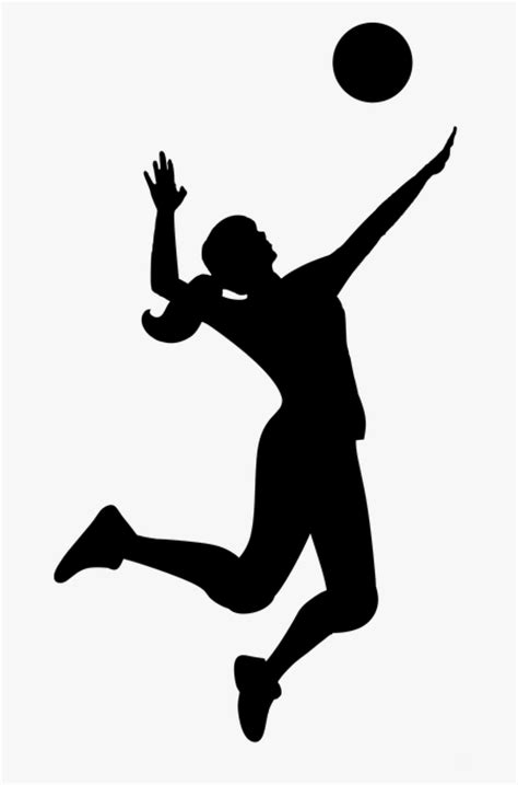 Volleyball Player Silhouette Clip Art
