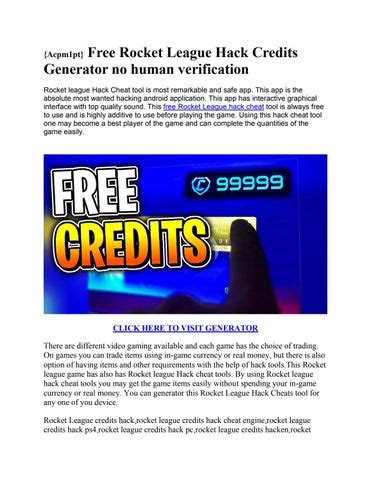 Free Rocket League Hack Credits Generator by RocketLeague_Cheats - Issuu