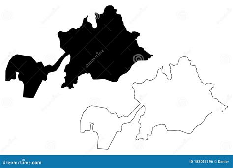 Aurangabad City Republic of India, Maharashtra State Map Vector Illustration, Scribble Sketch ...