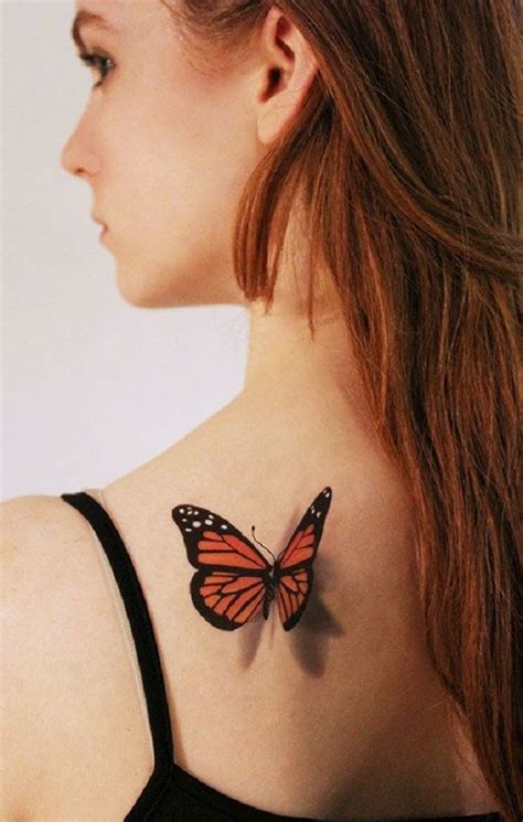 65 tatouages de papillon 3D #Papillon #Tatouages Realistic Butterfly Tattoo, Monarch Butterfly ...