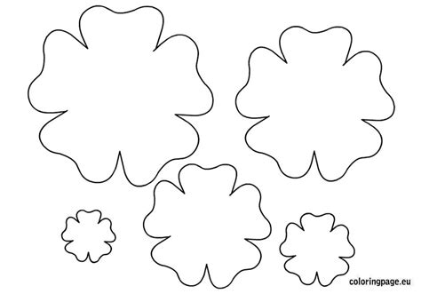 6 petal flower template2 flowers templates - spring flower writing paper flower template with ...