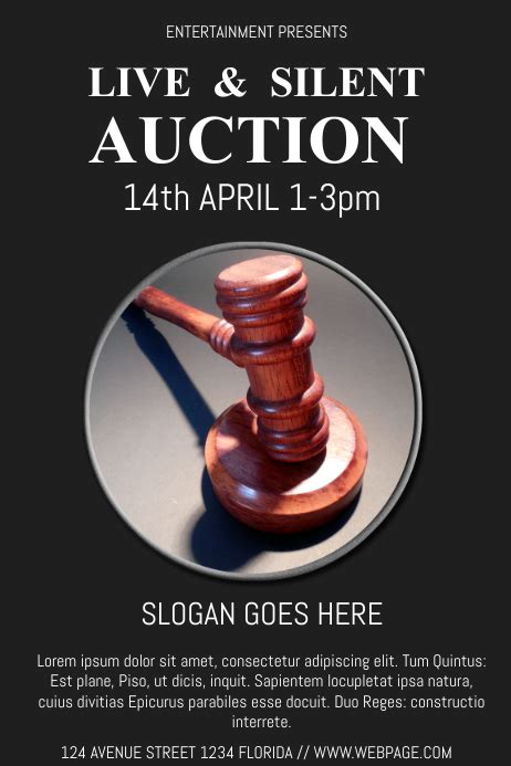 Silent Auction Flyer Template | PosterMyWall