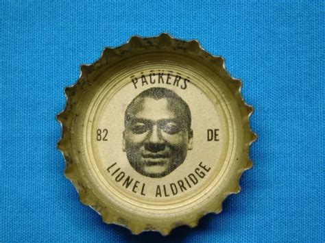 COCA COLA BOTTLE Cap Green Bay Packers Lionel Aldridge # 82 De From Early 1960'S £5.68 - PicClick UK