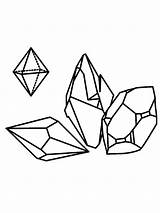 Gemstones coloring Pages sketch template