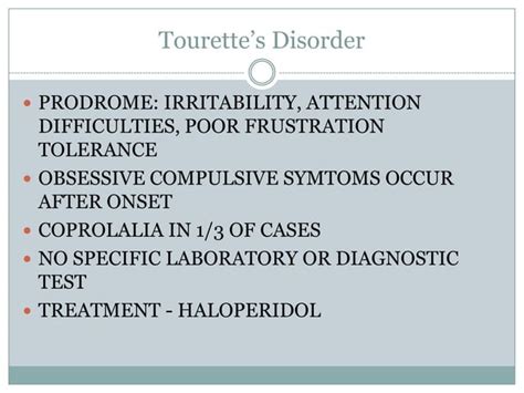 Tic disorder