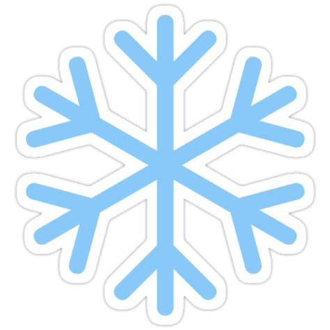 "Snowflake Emoji" Stickers by Winkham | Redbubble