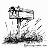 Mailbox Coloring Pages  Free & Printable sketch template