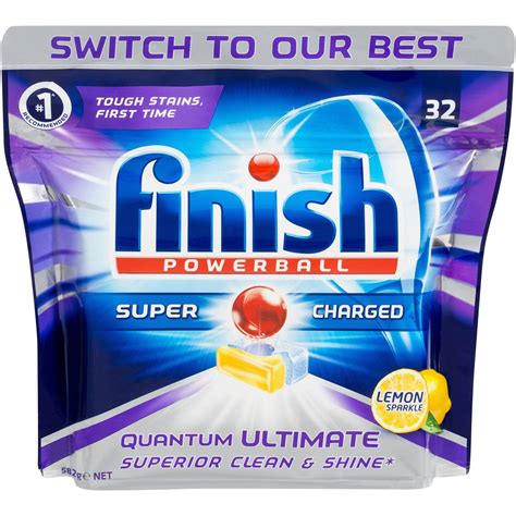 Finish Quantum Ultimate Dishwashing Tablets Lemon 32 Pack | Woolworths