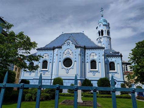 Blue church in Bratislava, Slovakia. (Church of St. Elizabeth) : r/mildlyinteresting