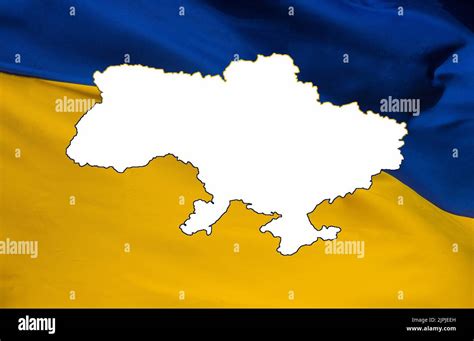 Ukraine flag outline hi-res stock photography and images - Alamy