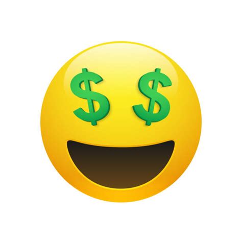Royalty Free Dollar Sign Eyes Emoticon Emoji Clip Art, Vector Images & Illustrations - iStock
