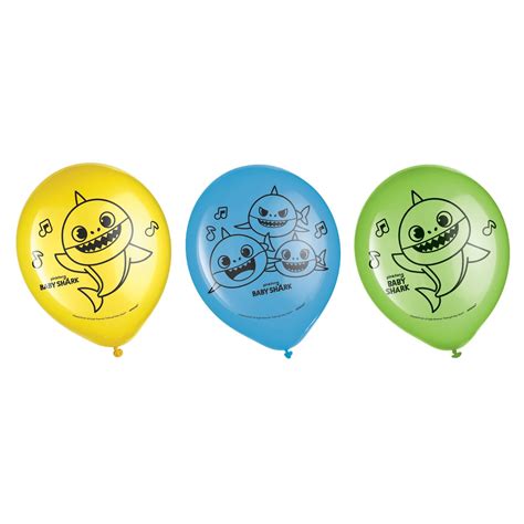 Baby Shark Balloons - Valentina's Party World - Dulceria Importaciones Valentinas