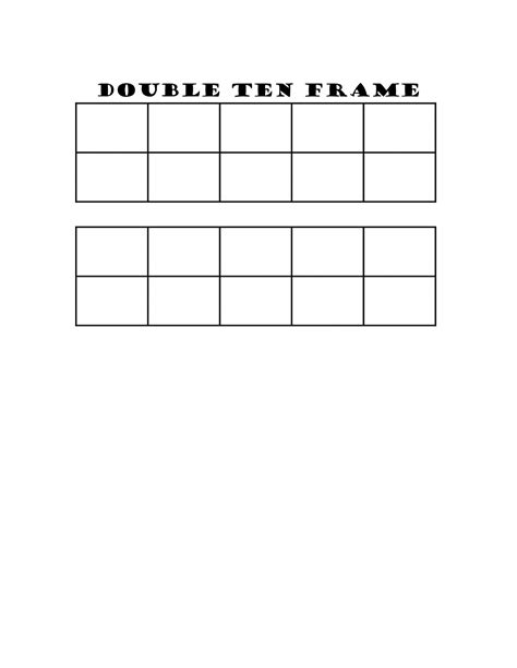 Free 10 Frame Printables - Printable Templates