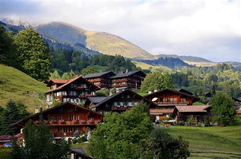 Grindelwald, Switzerland, Houses, Roads, Mountains, HD Wallpaper | Rare ...