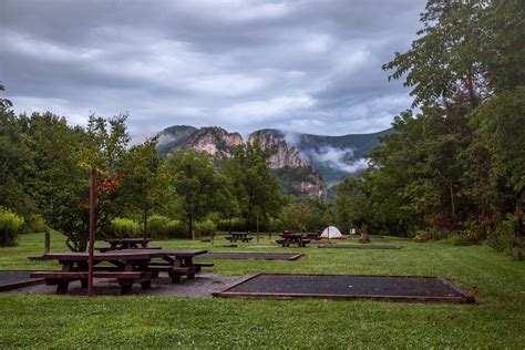 Beautiful Campground | Seneca Rock viewed from Seneca Shadow… | Flickr