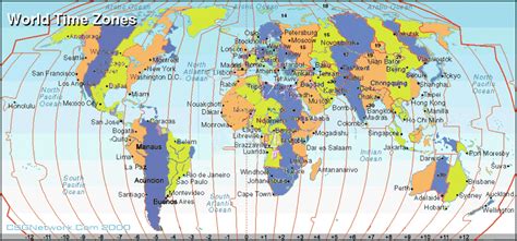 World Time Zone Map