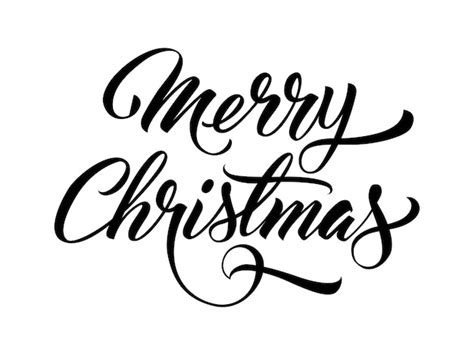 Free Vector | Merry christmas handwritten text