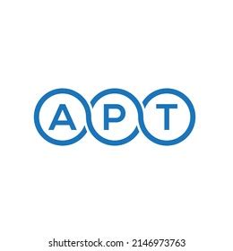 Apt Letter Logo Design On White Stock Vector (Royalty Free) 2146973763 ...