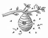 Beehive Coloring Page At GetColoringscom  Free Printable Colorings sketch template