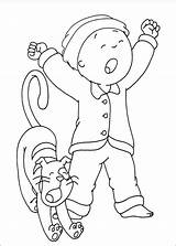 Caillou coloring Pages  ColoringLib sketch template