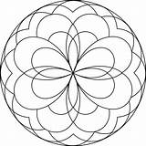 Simple Mandala Coloring Pages For Kids At GetColoringscom  Free sketch template