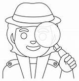 Detective coloring Pages  Free Coloring sketch template