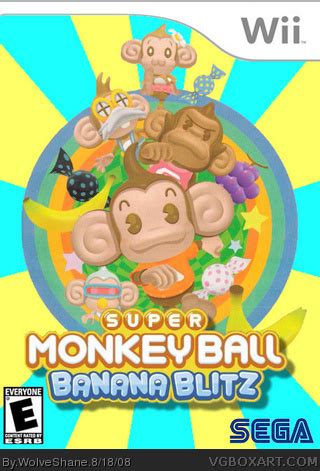 Super Monkey Ball: Banana Blitz Wii Box Art Cover by WolveShane