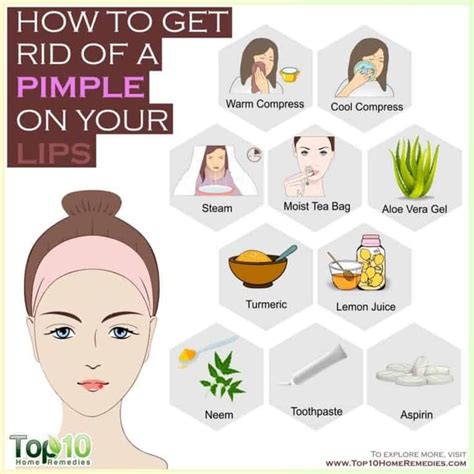 How to Get Rid of a Pimple on Your Lip | Top 10 Home Remedies | Pimples, Pimples around lips ...