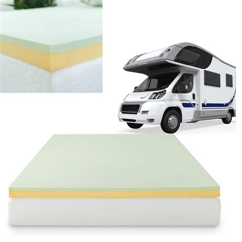 Memory Foam Mattress Topper Camping Pad Short Queen Size For RV Camper Bed 692622588655 | eBay