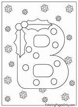 Christmas Letter B Coloring Page  Free Printable Coloring Pages sketch template